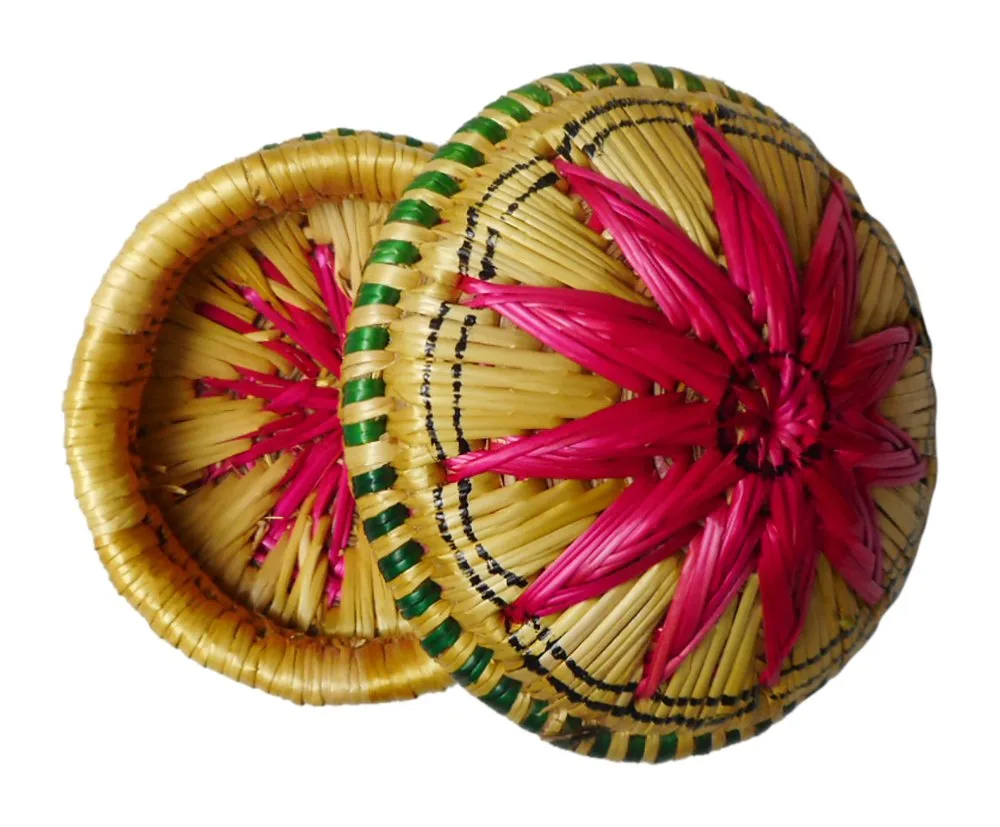 In-Depth Review: best sikki grass craft - Nutan Creations Handmade Sikki Grass Panvatti Box Multi-Color – Eco-Friendly – Lightweight and D 5 Nutan Creations Handmade - view 4