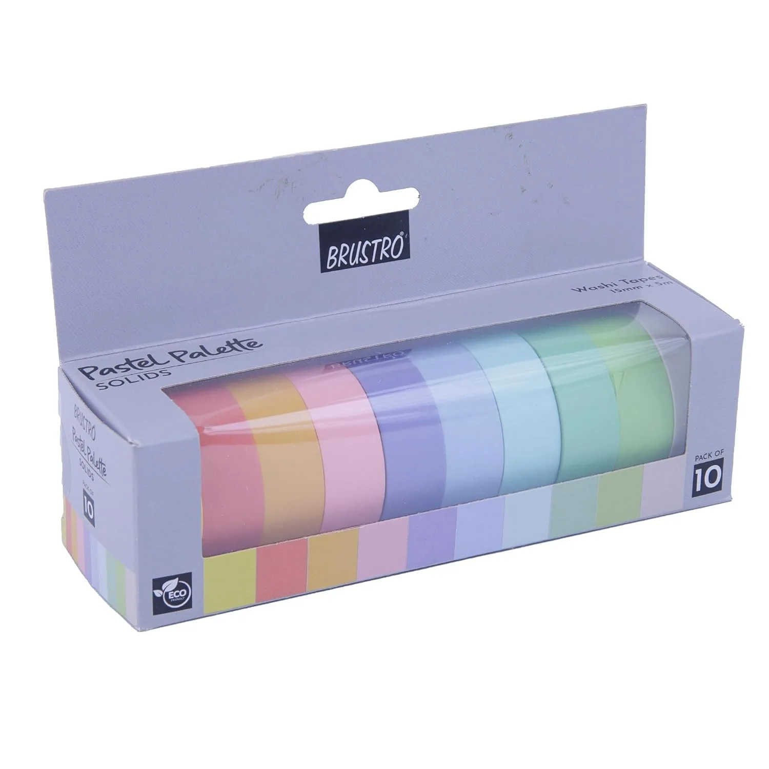 In-Depth Review: best washi tape set - BRUSTRO Washi Masking Tapes Pastel Palette Solids Shade, 15 mm X 5 mtrs (Set of 10) | Ideal for Scrapbooking, P 3 BRUSTRO Washi Masking Tapes - view 2