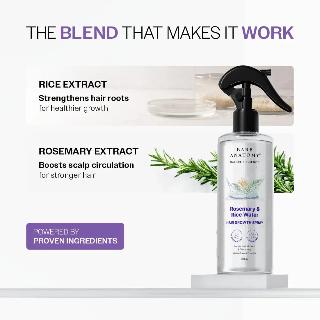 In-Depth Review: best rice water hair spray - Bare Anatomy Nature x Science Rosemary Water Spray for Hair Growth & Hair Thickness with Rice Water 5 Bare Anatomy Nature x Sc - view 4