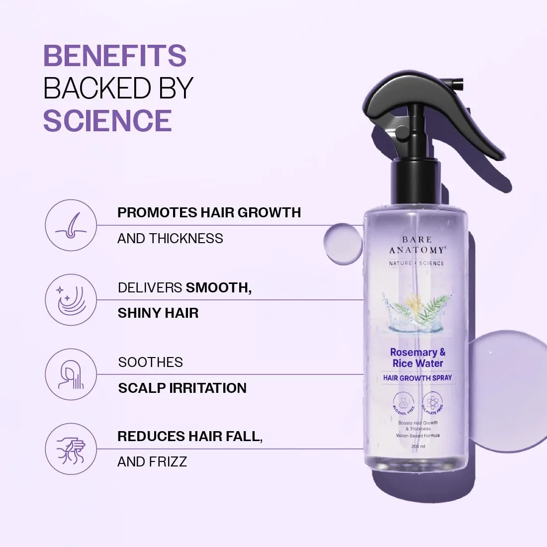 In-Depth Review: best rice water hair spray - Bare Anatomy Nature x Science Rosemary Water Spray for Hair Growth & Hair Thickness with Rice Water 4 Bare Anatomy Nature x Sc - view 3