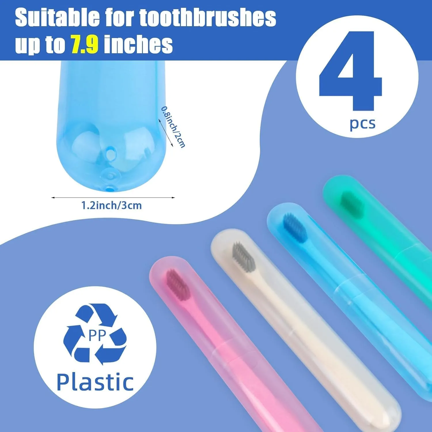 In-Depth Review: best travel toothbrush case - Boniry 4 Pcs Plastic Portable Travel Toothbrush Holder Storage Case/Toothpaste Case Holder/Plastic Toot 6 Boniry 4 Pcs Plastic Porta - view 5