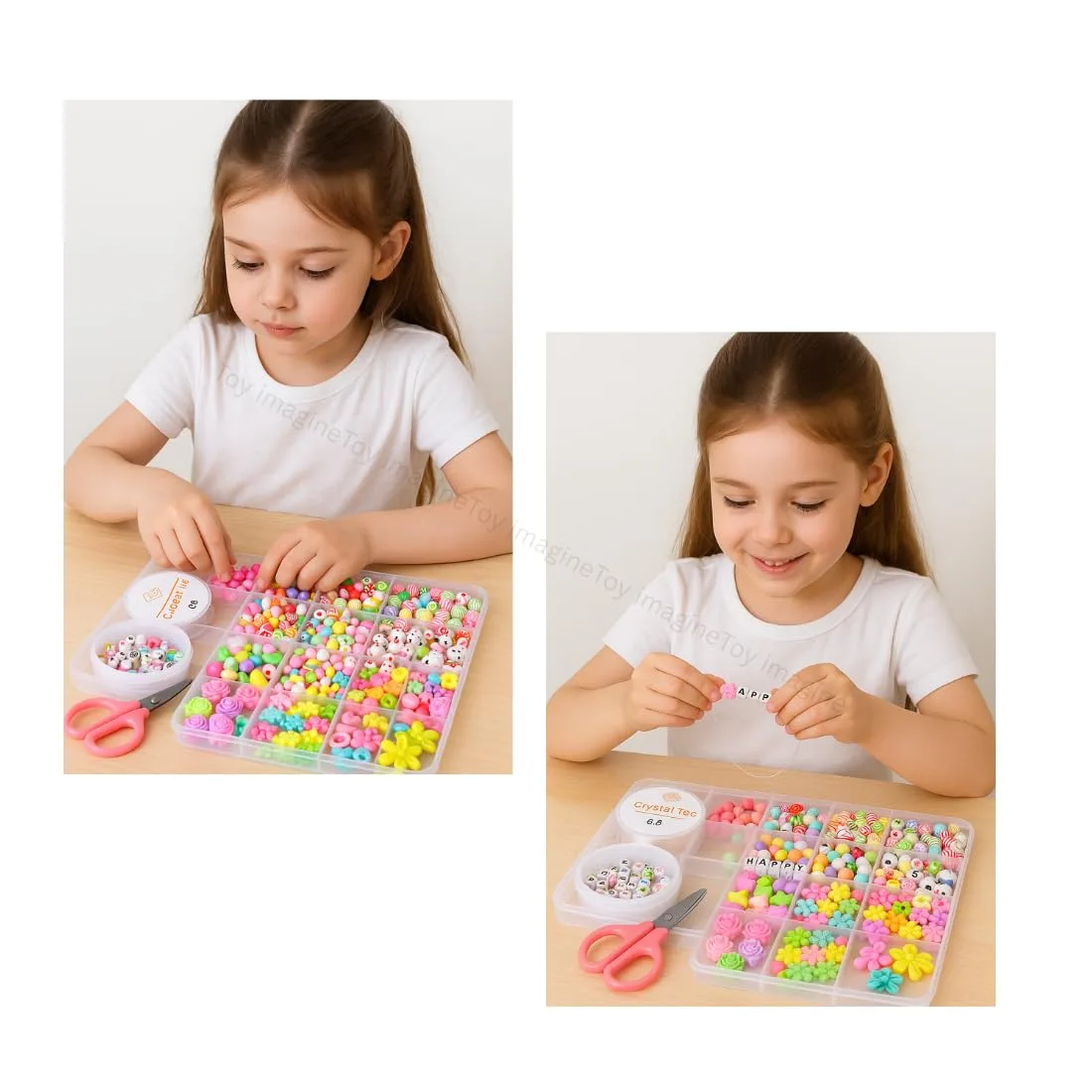 In-Depth Review: best craft beads set - Toy Imagine DIY Bracelet Making Kit for Girls – Beads Kit & Jewelry Craft Set with Charms, Scissors � 6 Toy Imagine DIY Bracele - view 5