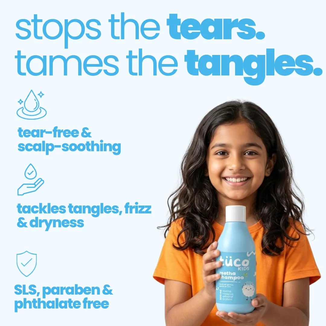 best kids shampoo - Tuco Kids Mild Shampoo for Kids, Soapnut 3 Tuco Kids Mild Shampoo f - view 3