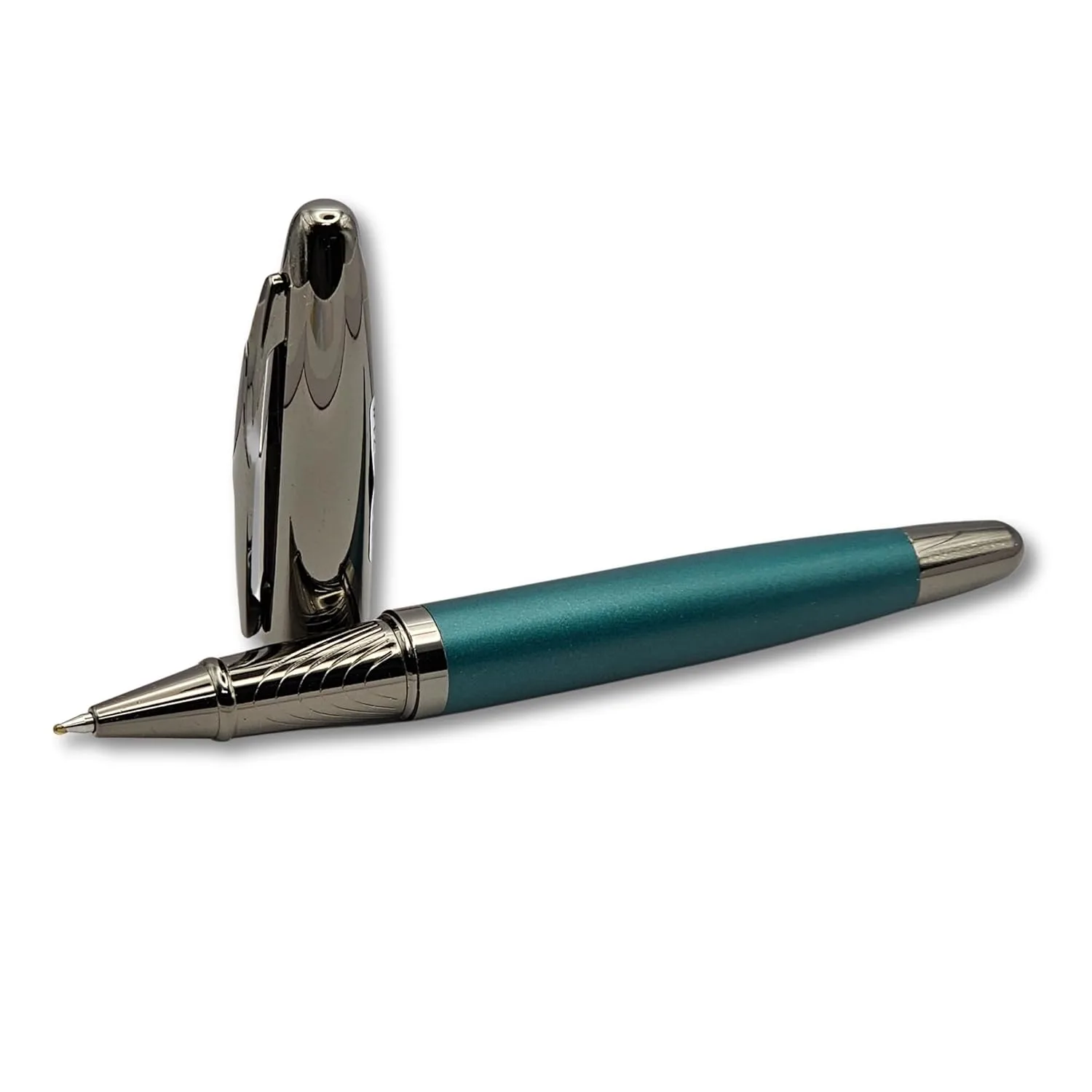 In-Depth Review: best calligraphy pen set - Venti Gun Metal Roller Ball Pen| Green Body Color | Ink Color – Black | Novel Gifts For Professional 3 Venti Gun Metal Roller Ba - view 2