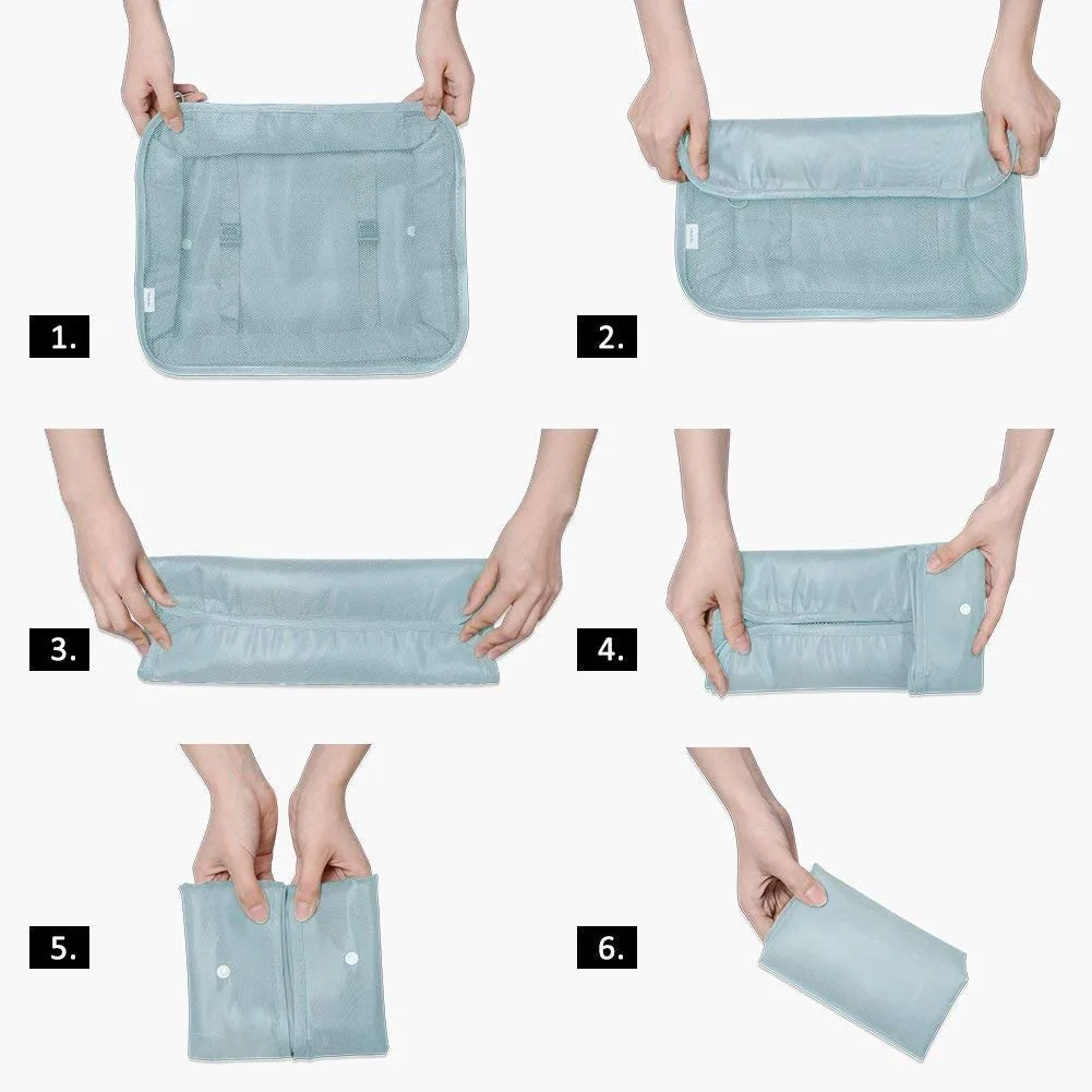 In-Depth Review: best travel organizer pouches - TS WITH TECHSUN Travel Organizer 7 in 1 Travel Laundry Cosmetics Luggage Packing Organizers Set Makeu 8 TS WITH TECHSUN Travel - view 7