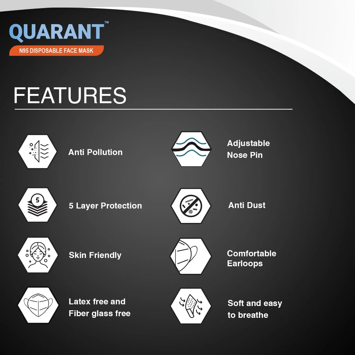 In-Depth Review: best face mask n95 - QUARANT N95 Anti Pollution Face Mask with Nose Clip, White 3 QUARANT N95 Anti Pollution - view 2