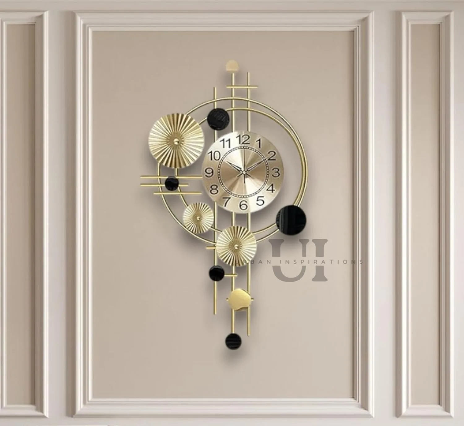 In-Depth Review: best wall clock home decor - Home Wall Clock for Living Room Stylish Latest Large Vintage Design Metal Frame Antique Pendulum Unique 3 Home Wall Clock for Livi - view 2
