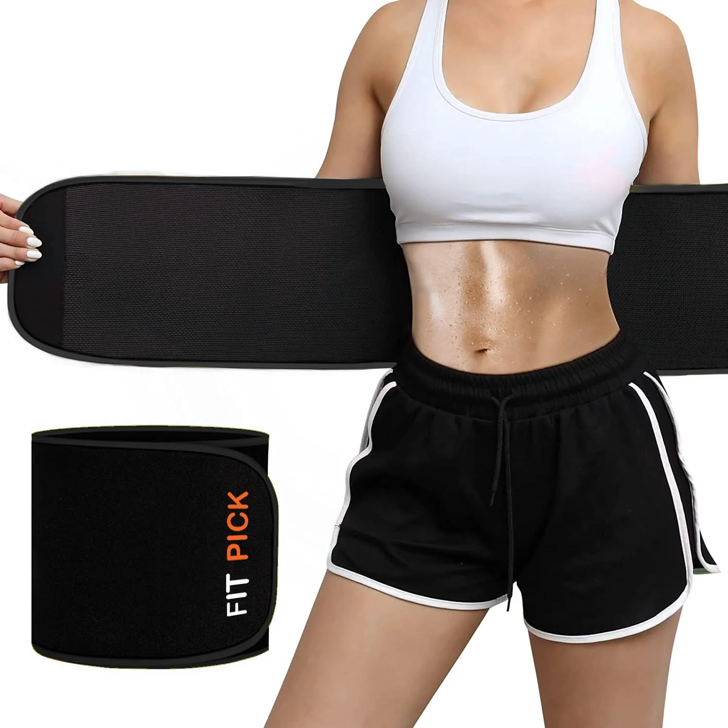 best waist trainer belt - FIT PICK Sweat Belt, Stomach Belt 1 best waist trainer belt