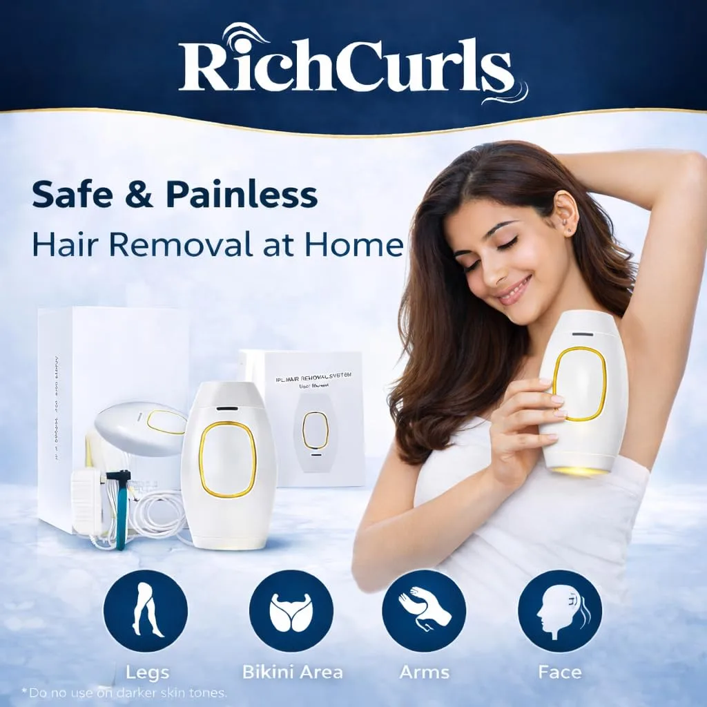 In-Depth Review: best laser hair removal device - IPL Hair Removal Device for Women & Men, Permanent Hair Reduction | RichCurls IPL hair removal 6 IPL Hair Removal Device - view 5