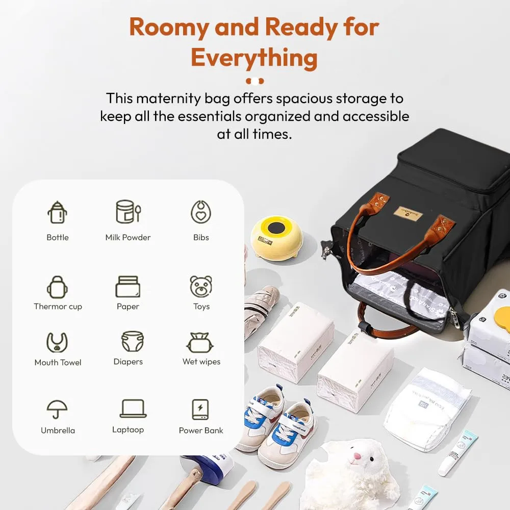In-Depth Review: best travel diaper bag - StarAndDaisy Diaper Backpack For Mothers For Travel/Diaper Bags For Mom With Multi Compartments, Insulated B 4 StarAndDaisy Diaper Backpack For - view 3