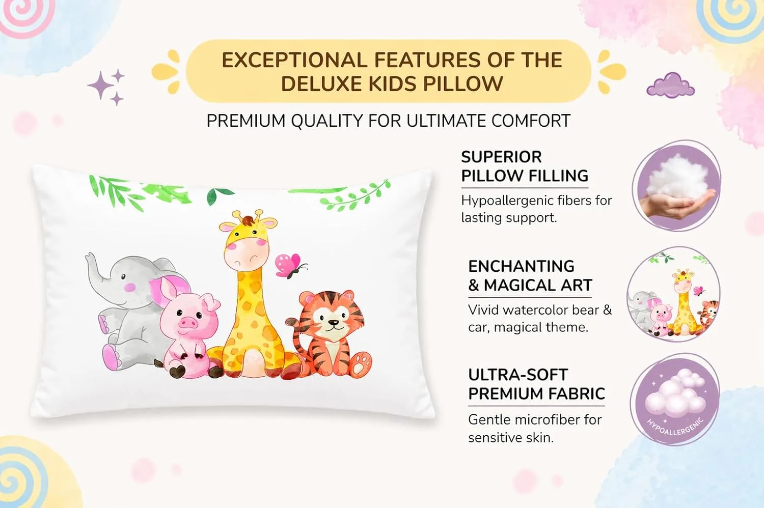best small animal bedding - Kids Pillow Pack of 2, 12x18 Inc 8 Kids Pillow Pack of 2, 1 - view 8