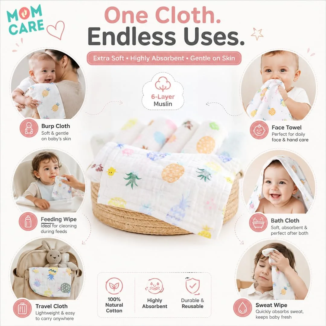 MOM CARE Muslin Burp Cl - view 7