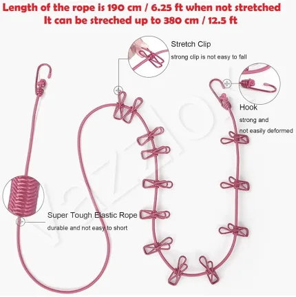 VazzLox Cloth Drying Rope w - view 2