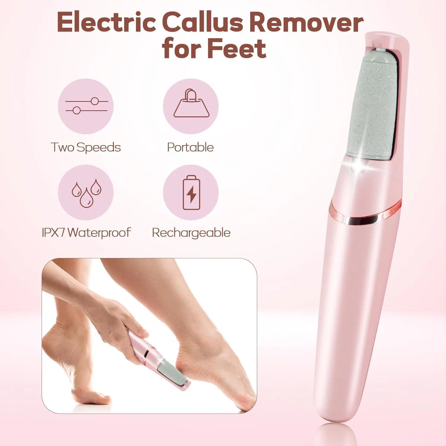 In-Depth Review: best callus remover tool - callus remover for feet dead skin remover pedicure tools Callus Remover Hard and Dead Skin Remover Electri 6 callus remover for feet de - view 5