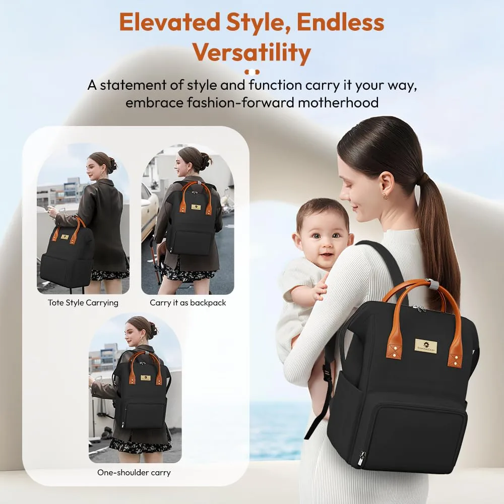 In-Depth Review: best travel diaper bag - StarAndDaisy Diaper Backpack For Mothers For Travel/Diaper Bags For Mom With Multi Compartments, Insulated B 8 StarAndDaisy Diaper Backpack For - view 7