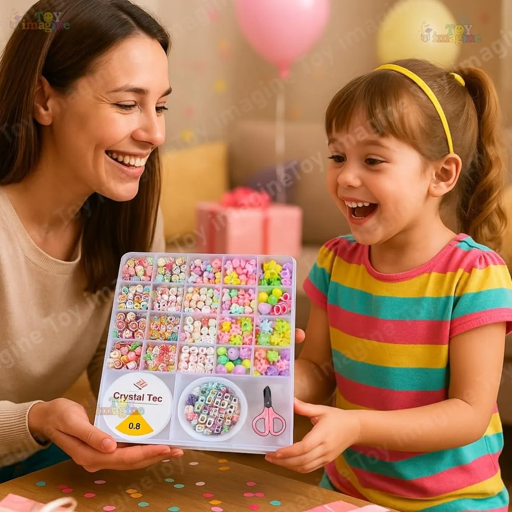 In-Depth Review: best craft beads set - Toy Imagine DIY Bracelet Making Kit for Girls – Beads Kit & Jewelry Craft Set with Charms, Scissors � 8 Toy Imagine DIY Bracele - view 7
