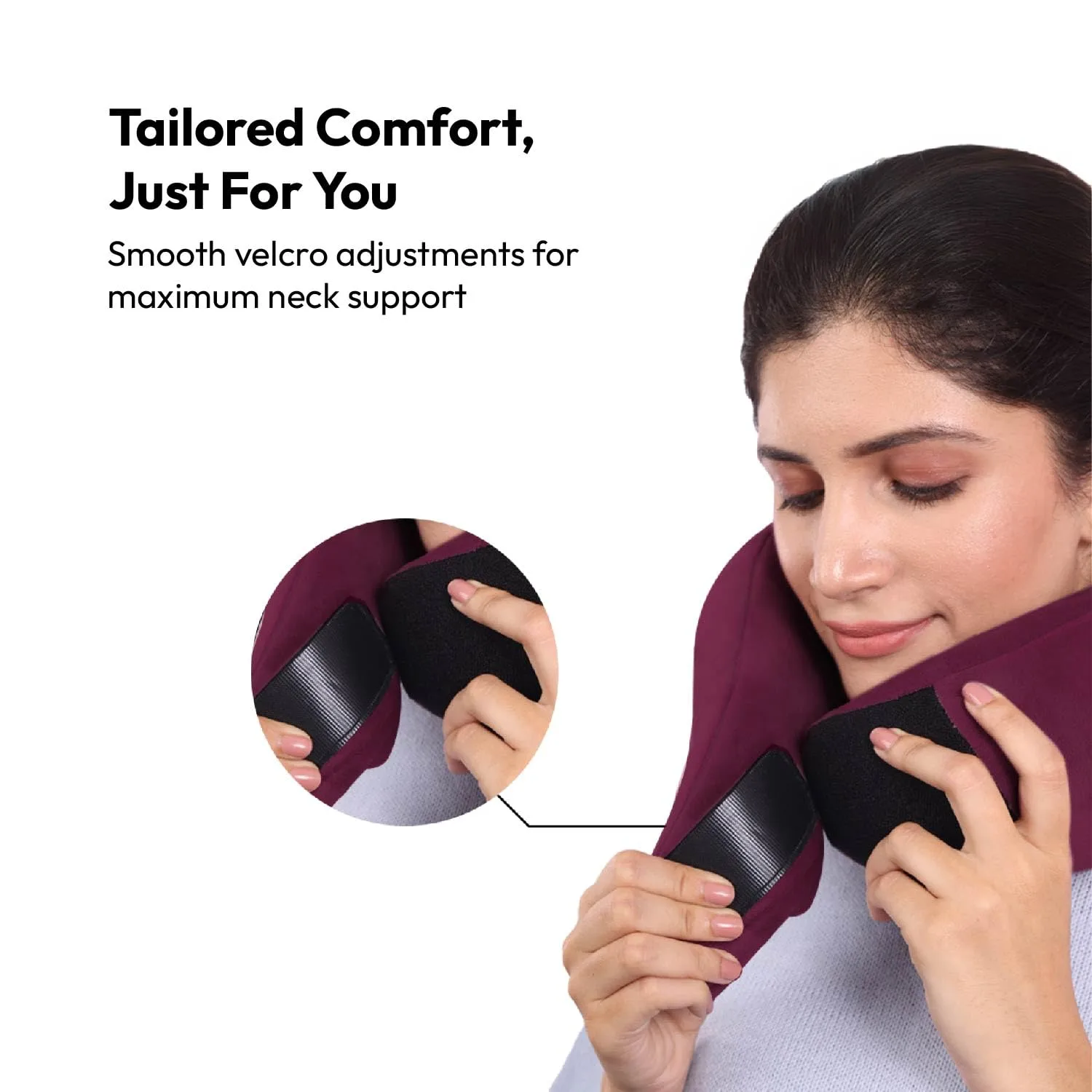 In-Depth Review: best travel pillow memory foam - Frido Travel Neck Pillow, 100% Hi-Per Foam, Lightweight Neck Support Pillow, Neck Pillow for Flight 6 Frido Travel Neck Pillow, - view 5