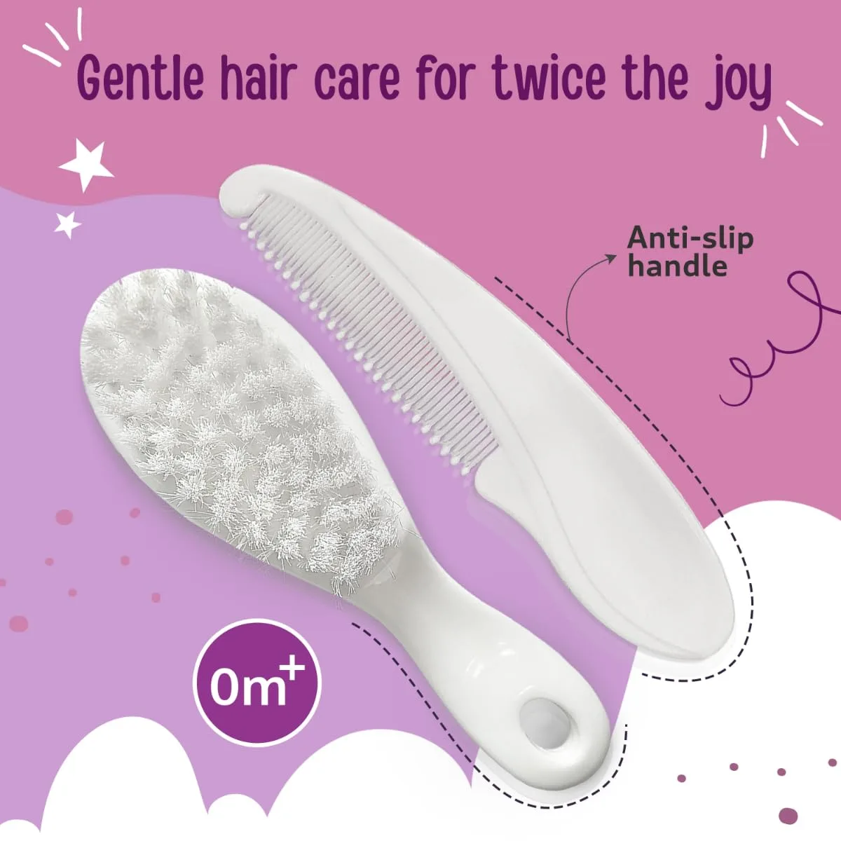 LuvLap Elegant Baby Comb & - view 3