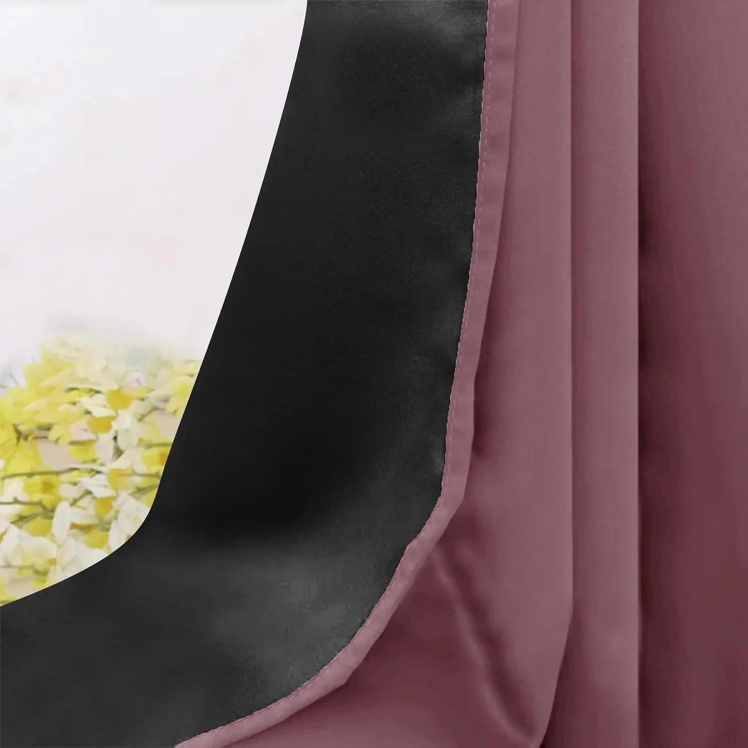 In-Depth Review: best window curtains blackout - HOMEMONDE 100% Complete Blackout Curtains for Window 5 Feet – Room Privacy Room Darkening Curta 7 HOMEMONDE 100% Complete Black - view 6