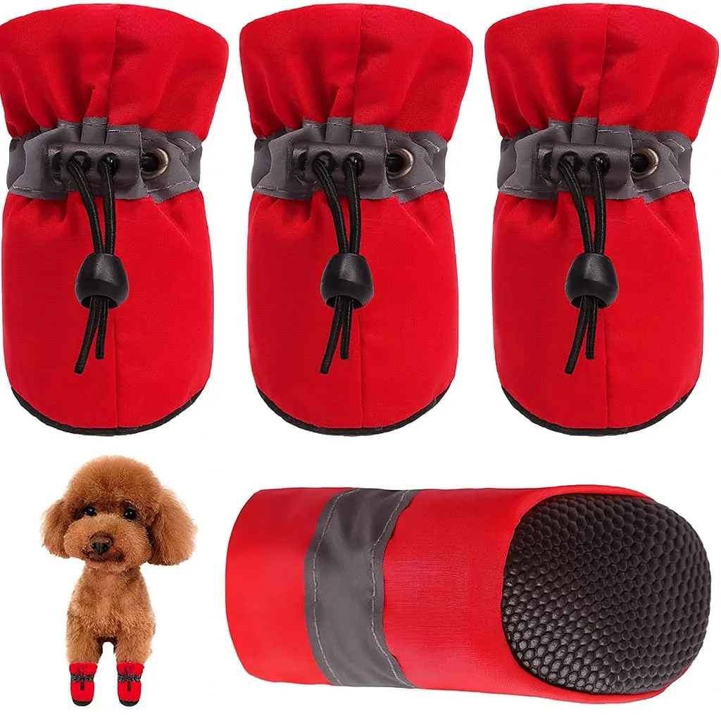 In-Depth Review: best dog booties shoes - KUTKUT Small Dog Boots Paw Protector | Pack of 4Pcs Upgraded Anti-Slip Dog Shoes with Reflective Straps for 1 best dog booties shoes