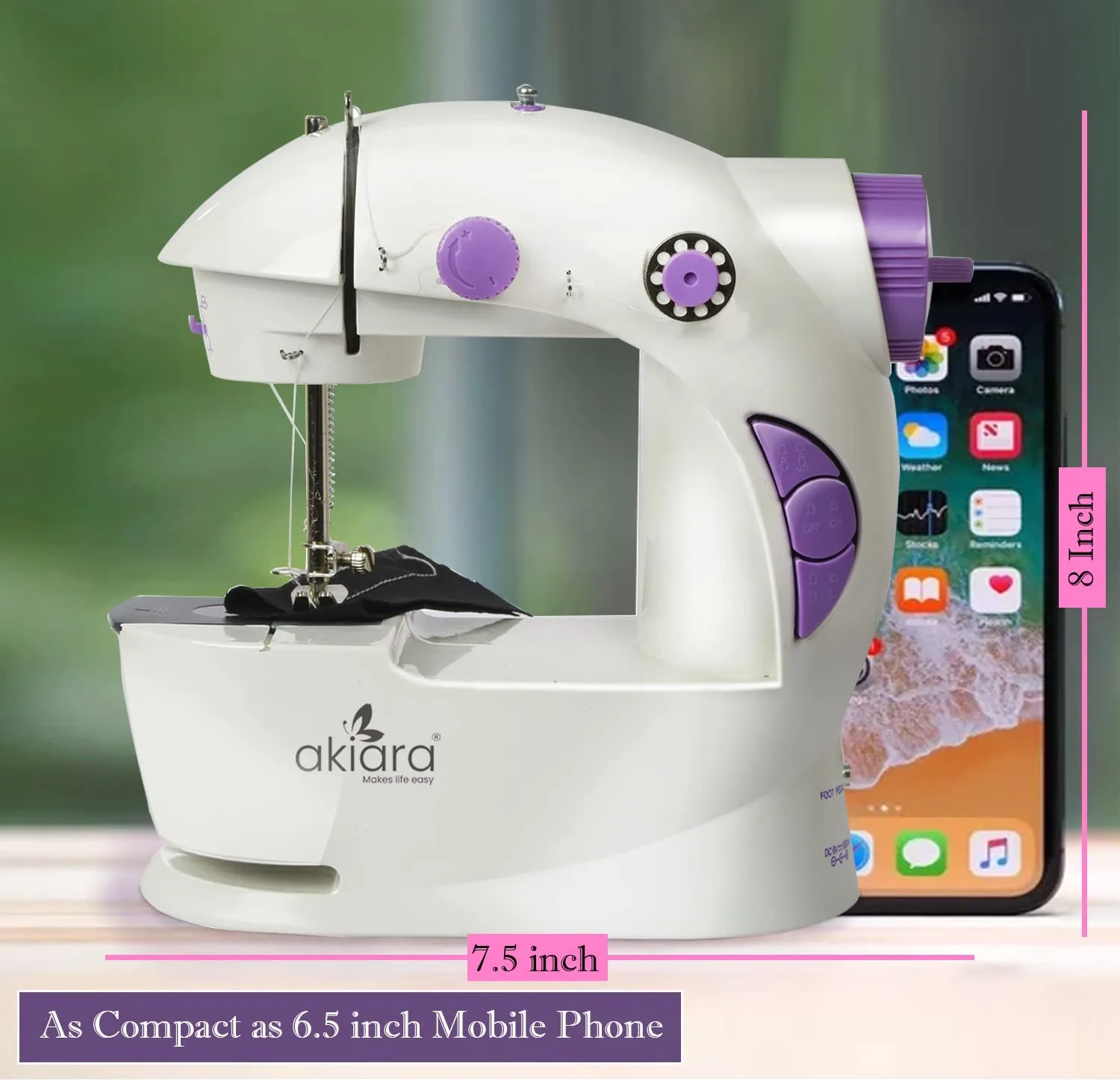 In-Depth Review: best sewing machine home - Akiara Mini Sewing Machine Electric | Portable Sewing Machine for Home | | best sewing machine home 8 Akiara Mini Sewing Machine - view 7