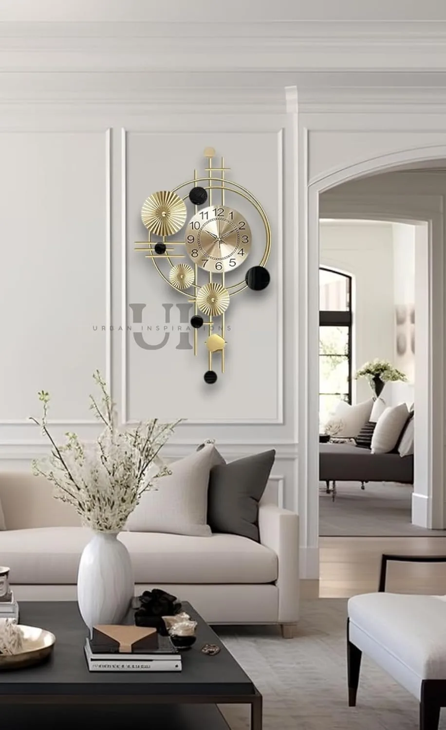 In-Depth Review: best wall clock home decor - Home Wall Clock for Living Room Stylish Latest Large Vintage Design Metal Frame Antique Pendulum Unique 6 Home Wall Clock for Livi - view 5