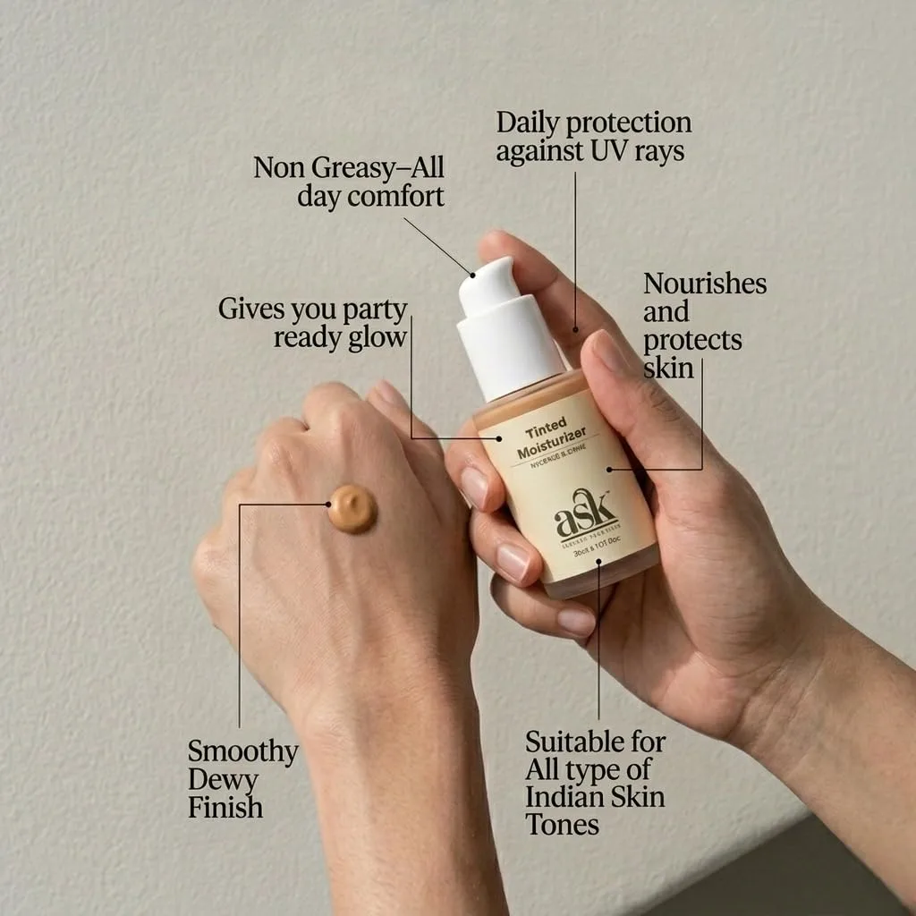 In-Depth Review: best bb cream - ASK Tinted Moisturizer Cream for Men 30ml | BB Cream | Improves Uneven Skin Tone | Lightweight | Non-Greasy | Hydrati 7 ASK Tinted Moisturizer - view 6