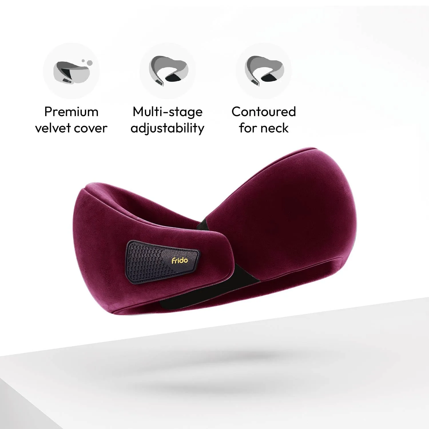 In-Depth Review: best travel pillow memory foam - Frido Travel Neck Pillow, 100% Hi-Per Foam, Lightweight Neck Support Pillow, Neck Pillow for Flight 8 Frido Travel Neck Pillow, - view 7