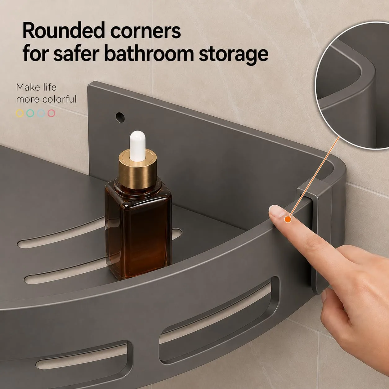In-Depth Review: best wall mounted shelf - Hallstatt Pack of 2, Self Adhesive Aluminum Corner Bathroom Shelf for Wall Shelf Organizer Bathrooms Shelve 10 Hallstatt Pack of 2, Self Adh - view 9