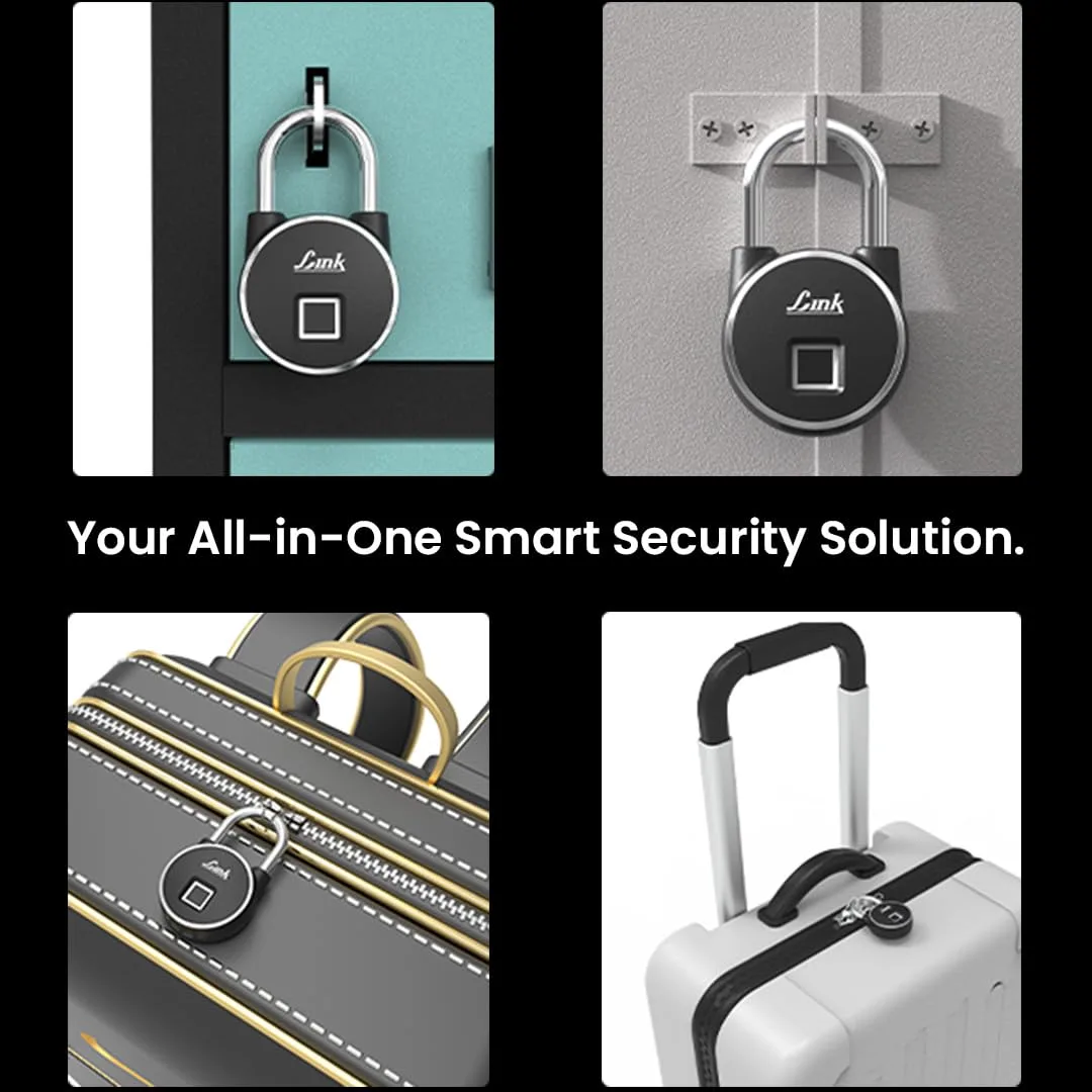 In-Depth Review: best bike ignition lock - Link Smart Bio-Touch Fingerprint Padlock, Rechargeable Li-ion Battery, Water & Dust Resistant, 8MM Hig 6 Link Smart Bio-Touch Fin - view 5