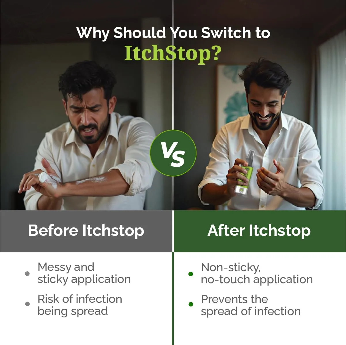 In-Depth Review: best talcum powder - ItchStop Antifungal Spray for Women & Men | Hands-Free Ayurvedic & Herbal Formula – Anti Bacterial, 5 ItchStop Antifungal Spray fo - view 4