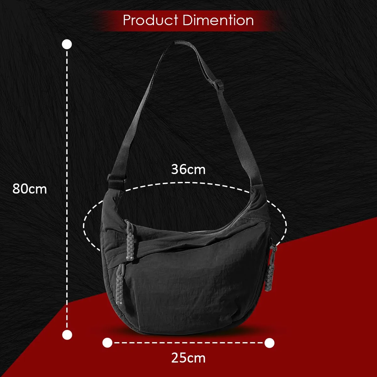 In-Depth Review: best travel crossbody bag - Lyrovo Travel Crossbody Crescent Bags for Women Over Shoulder Purse with Zipper Half Moon Sling Bag & 2 best travel crossbody bag