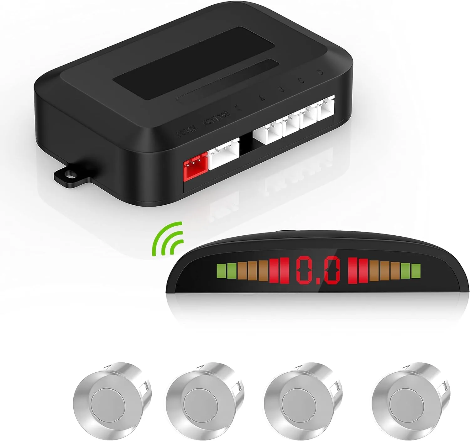 In-Depth Review: best car parking sensor - AutoBizarre Reverse Parking Sensor Kit with 4 Parking Sensors, LED Distance Display with Sound Warning For 1 best car parking sensor