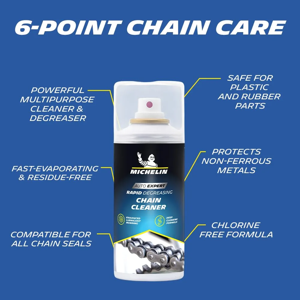 In-Depth Review: best bike chain cleaner - MICHELIN Bike Chain Cleaner Spray 150ml | Powerful Degreaser for Motorbike & Bicycle Chains | Easily Remove 3 MICHELIN Bike Chain Cleaner - view 2