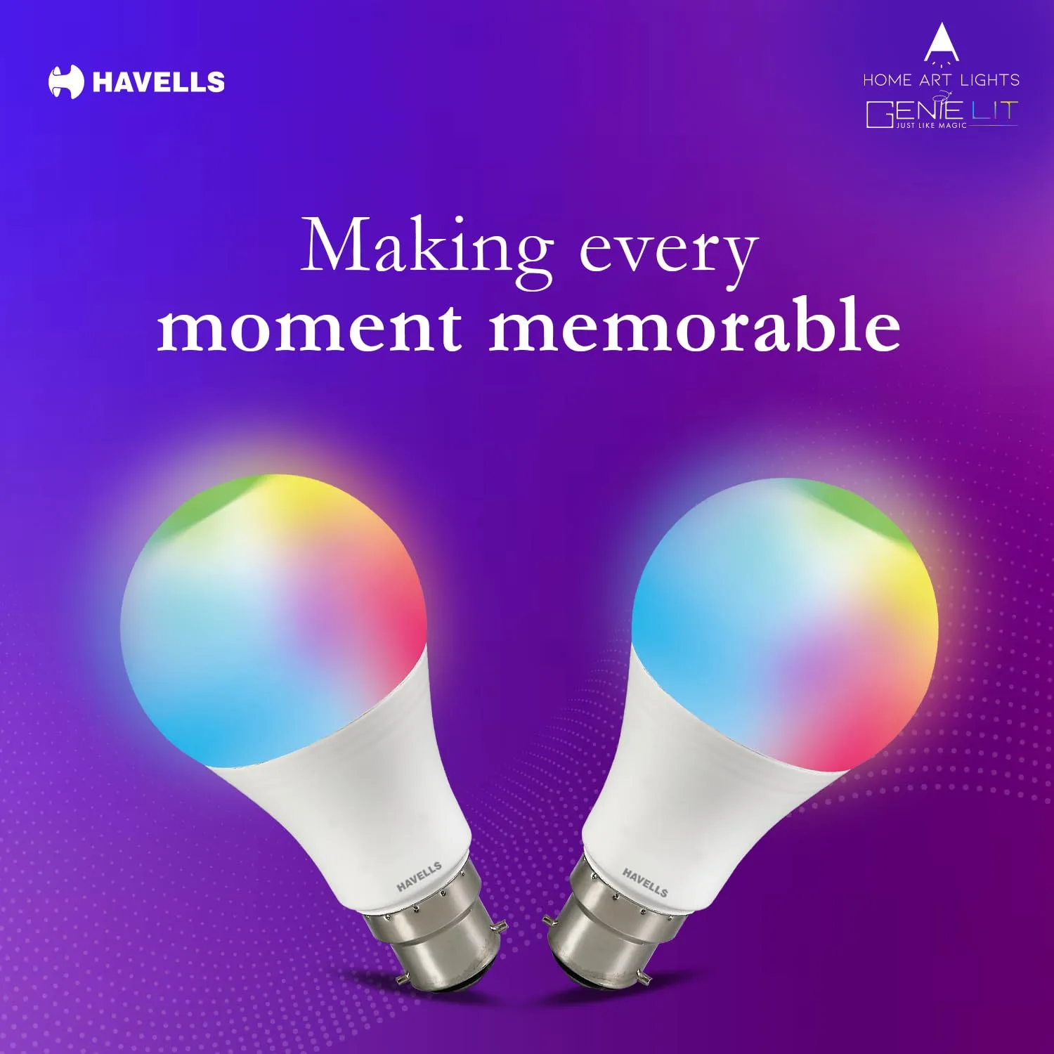 In-Depth Review: best smart bulb alexa - Havells Glamax 9W B22 WiFi LED Smart Bulb with Music Sync Function, Compatible with Amazon Alexa and Google A 3 Havells Glamax 9W B22 WiFi - view 2