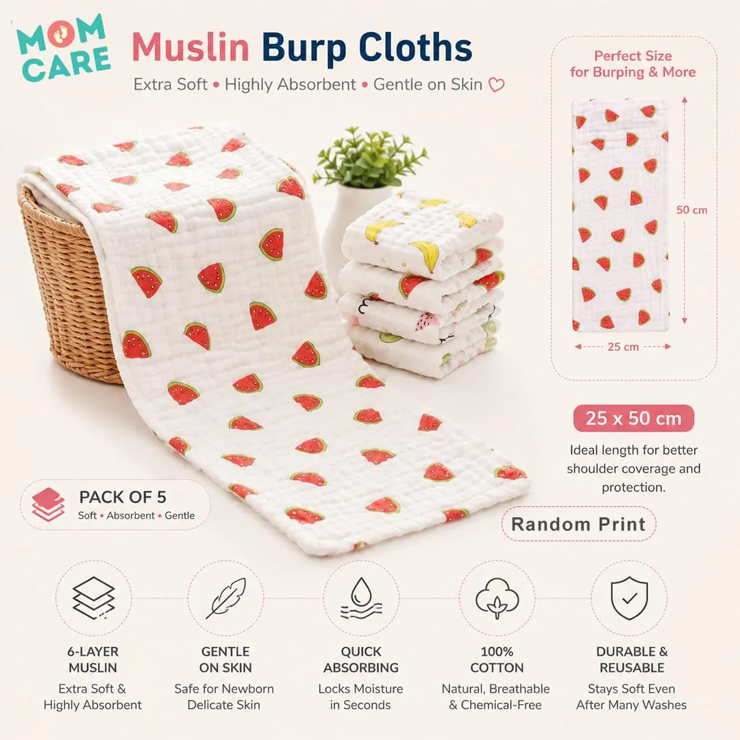 MOM CARE Muslin Burp Cl - view 5