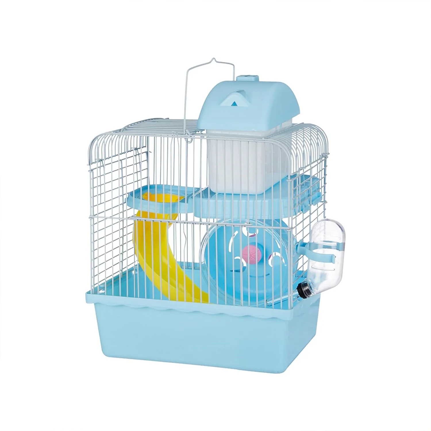 In-Depth Review: best hamster cage - Amazon Basics Hamster, Gerbil, Guinea Pig Cage and Playhouse | Blue | Spacious for Small Pets| Plastic| 2 Level | 1 best hamster cage