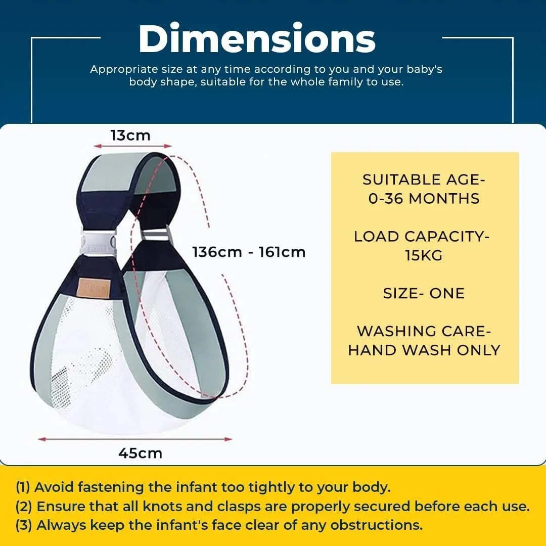 Baby Sling Carrier Wrap - view 3