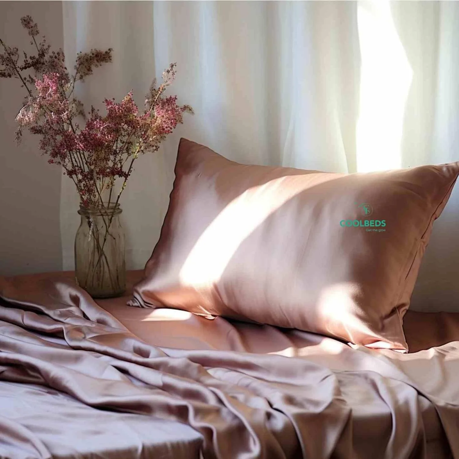 In-Depth Review: best pillow covers set - COOLBEDS Satin Pillow Covers for Hair & Skin – Silk Pillow Case Set of 2 with 3 Hair Scrunchies f 4 COOLBEDS Satin Pillow Covers - view 3