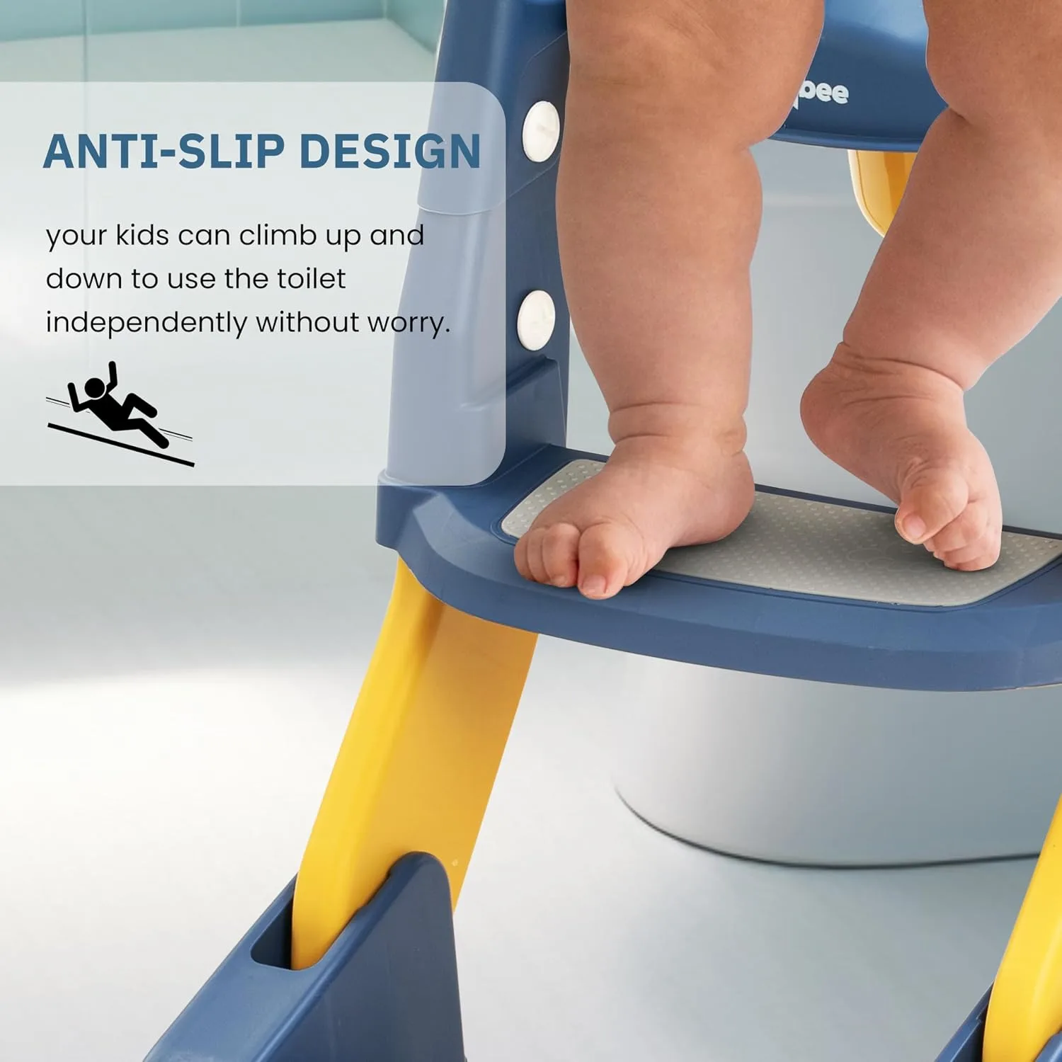 In-Depth Review: best travel potty seat - Baybee 3 IN 1 Vega Ladder Potty Seat for Kids | Foldable Baby Western Toilet Seat with Adjustable Height, Gr 4 Baybee 3 IN 1 Vega Ladder - view 3