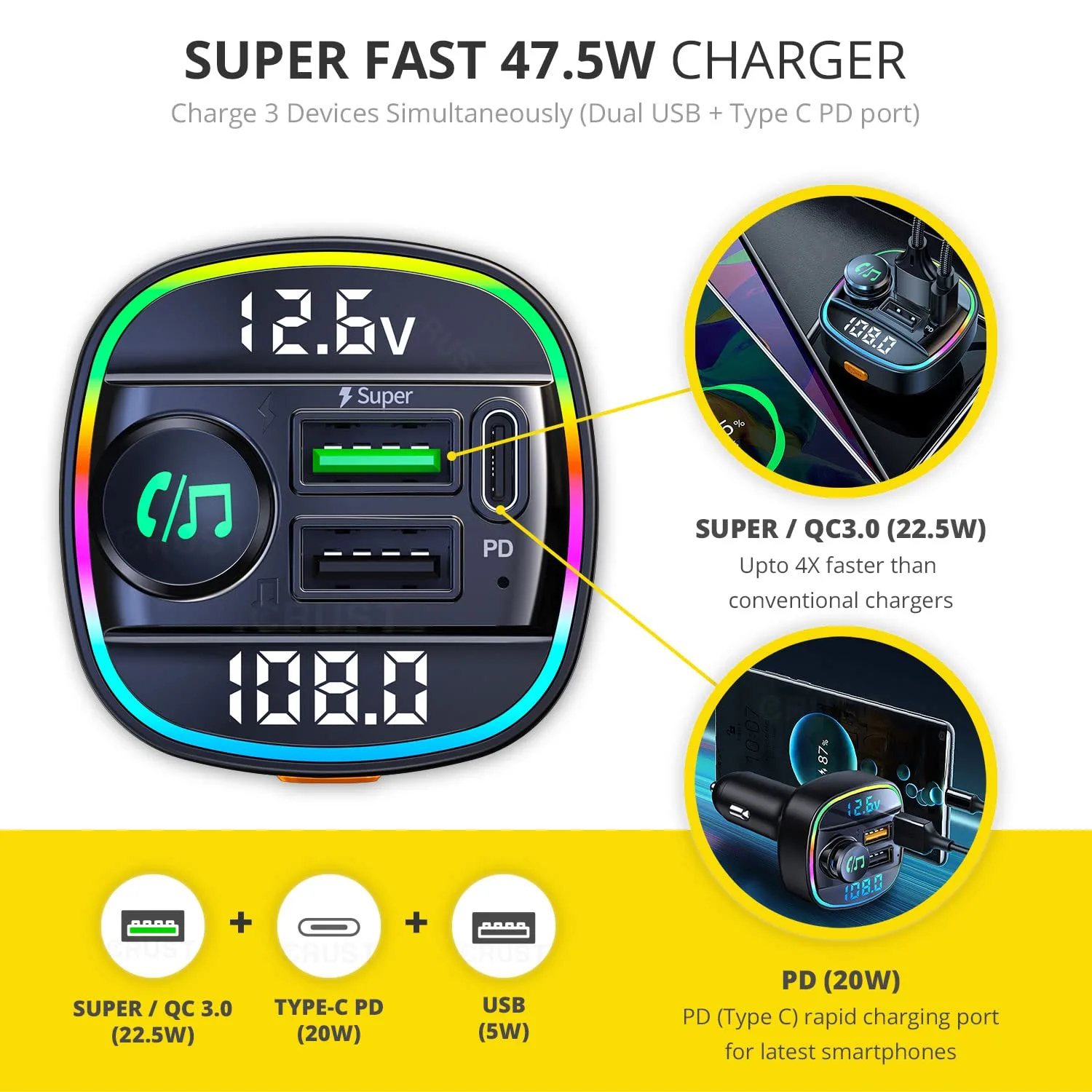 CRUST CS45 Car Bluetooth - view 3