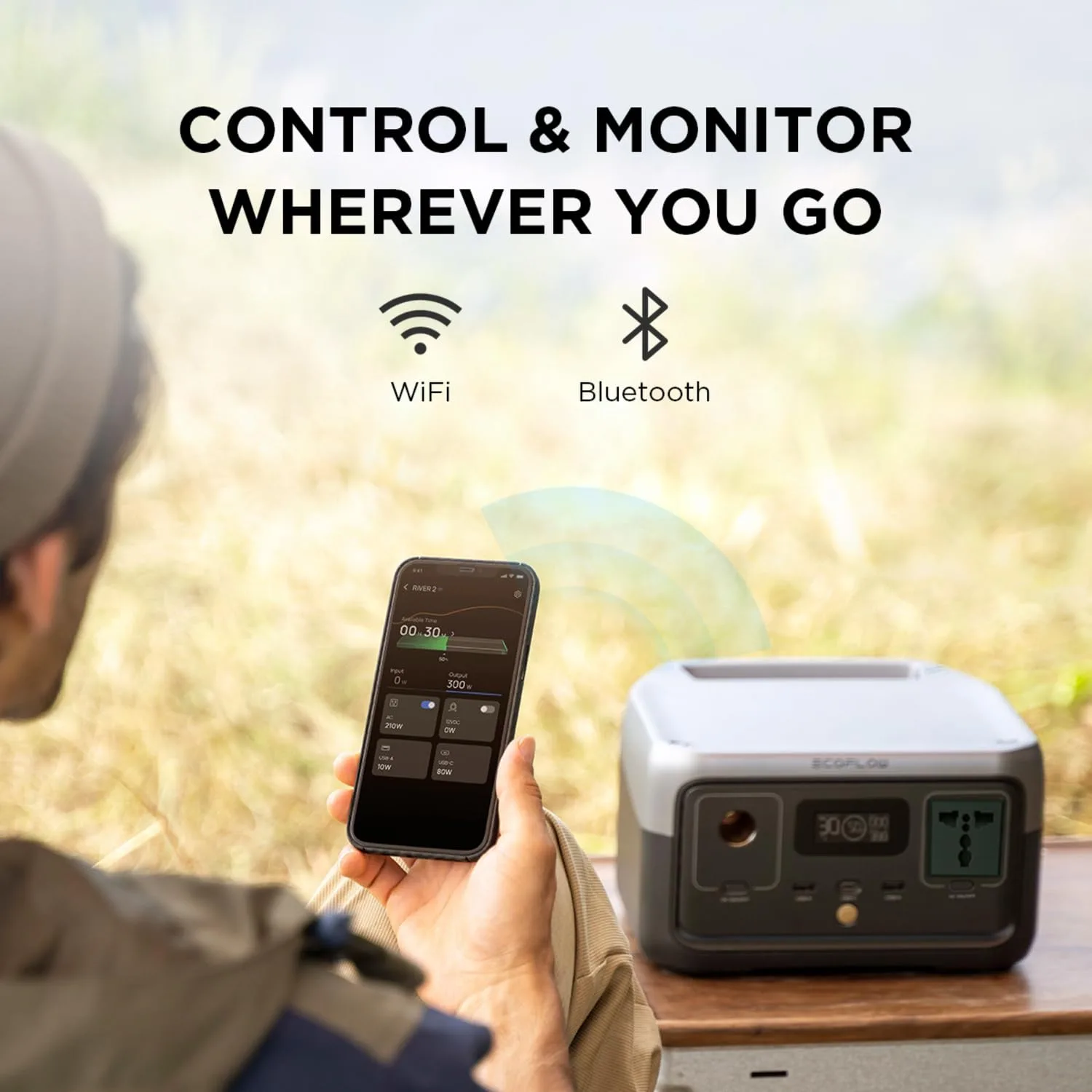 In-Depth Review: best travel charging station - EF ECOFLOW 300W Portable Power Station RIVER 2, 256Wh LiFePO4 Battery, 10 Year Life, 0% – 100% C 7 EF ECOFLOW 300W Portab - view 6