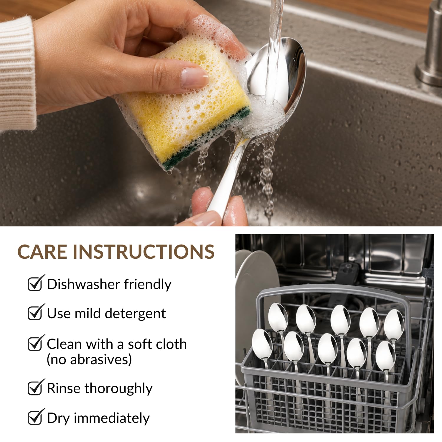 best travel cutlery set - Nestasia Stainless Steel 12 Piece 6 Nestasia Stainless Steel 12 - view 6