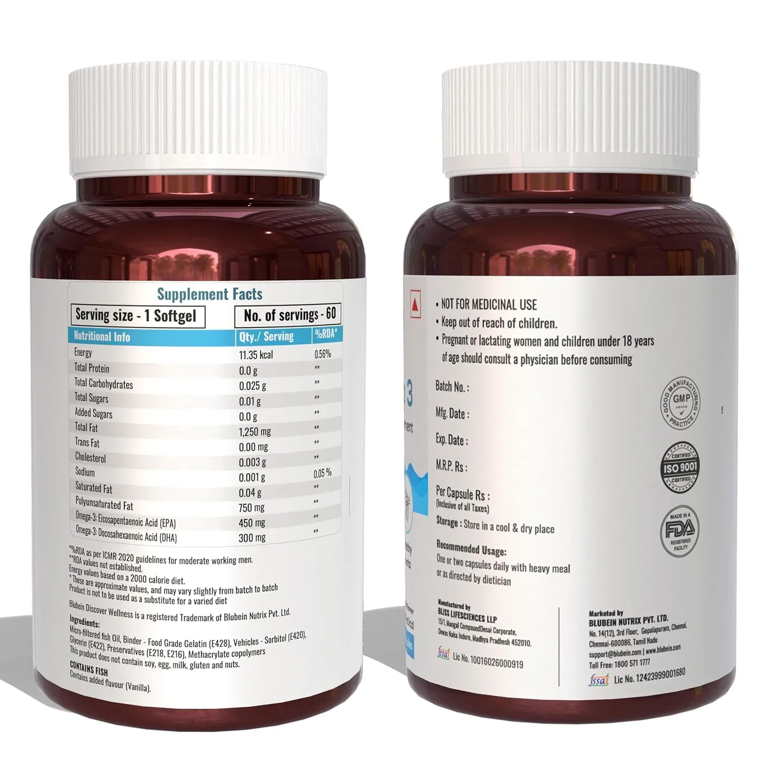 Blubein Mega Omega 3 Fish O - view 8