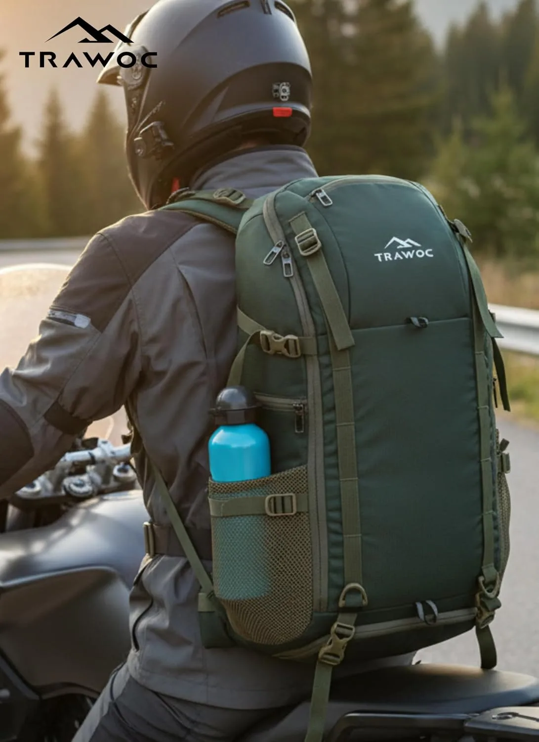In-Depth Review: best travel backpack india - TRAWOC VANGUARD 40 Litre Travel Backpack Laptop Bag with Rain Cover & Shoe Compartment Versatile Ca 8 TRAWOC VANGUARD 40 Litre T - view 7
