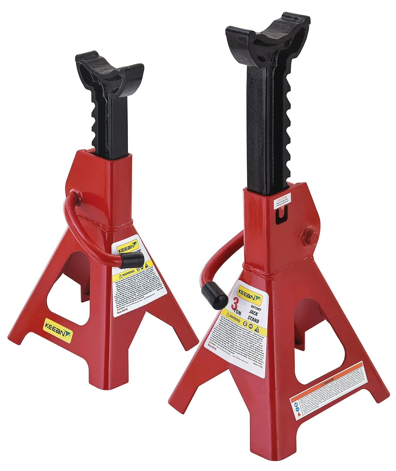 In-Depth Review: best car jack stand - KEEAN 3 TON Steel CAR Jack Stand with Heavy Duty SELF Locking Ratchet Handle (Automotive) (Set of 2 Pieces) | | 1 best car jack stand