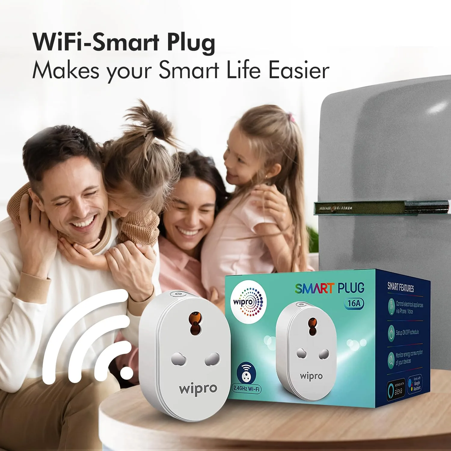 In-Depth Review: best smart plug wifi - Wipro 16A Wi-Fi Smart Plug with Energy Monitoring- Suitable for Large Appliances like Geysers, Microwave Ovens 6 Wipro 16A Wi-Fi Smart Plu - view 5