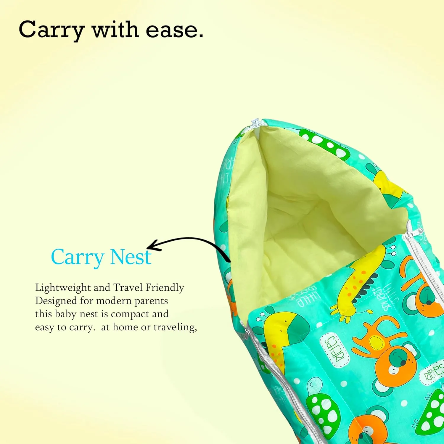 In-Depth Review: best baby sleeping bag - MOM & SON Cotton 29.52×17.71×3.93 inches Sleeping and Carry Bag, Green | | best baby sleeping 6 MOM & SON Cotton 2 - view 5