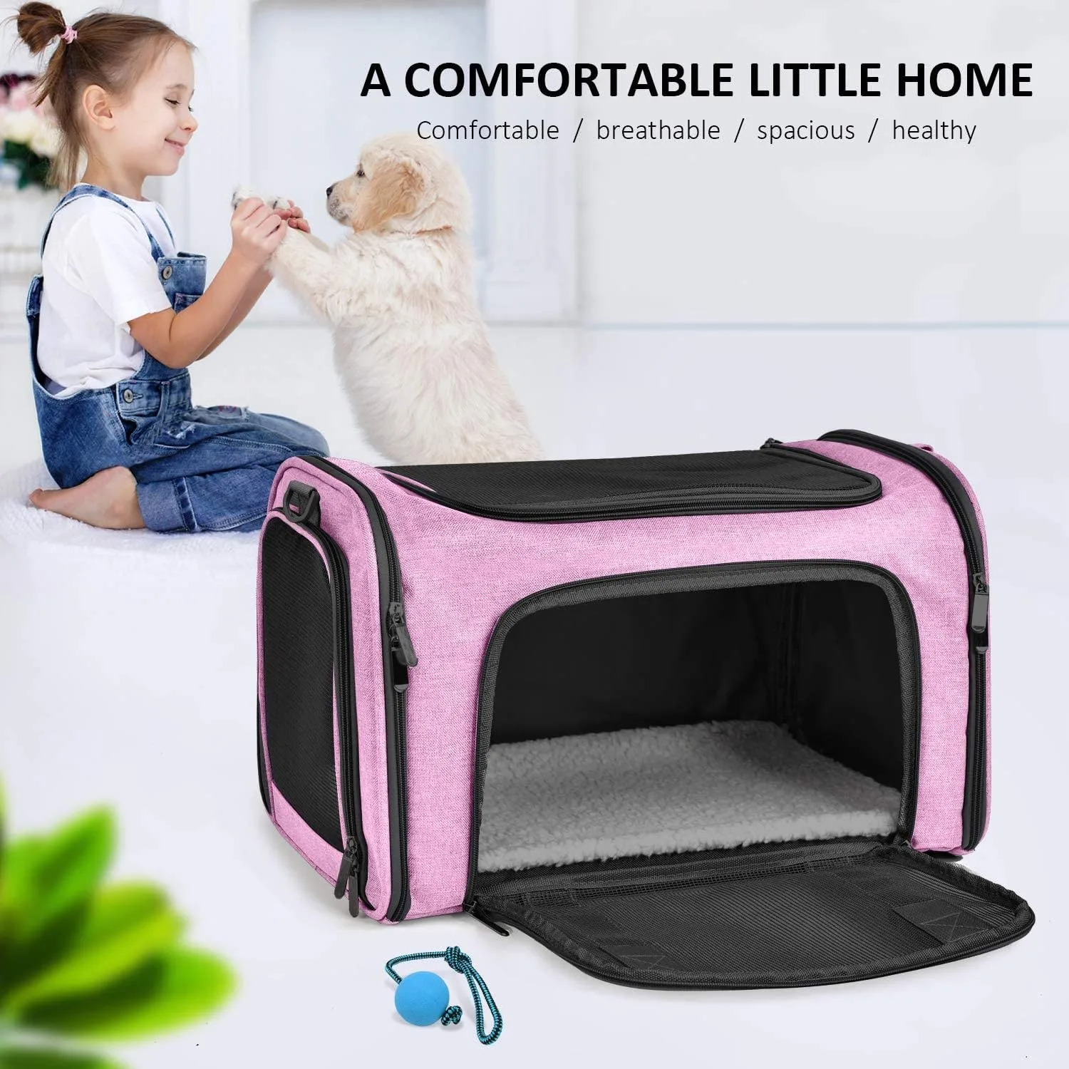 In-Depth Review: best pet travel bag - PETANGEL Airline Approved Cat Carriers Small Dog Carrier Pet Carrier Bag for Kittens Puppies up to 4Kg, Small D 8 PETANGEL Airline Approved Ca - view 7