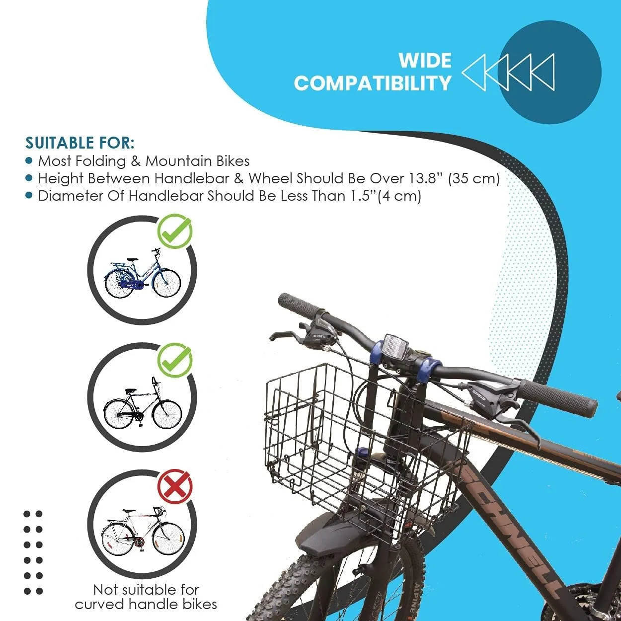 Folding Wire Mesh Bike Bask - view 4